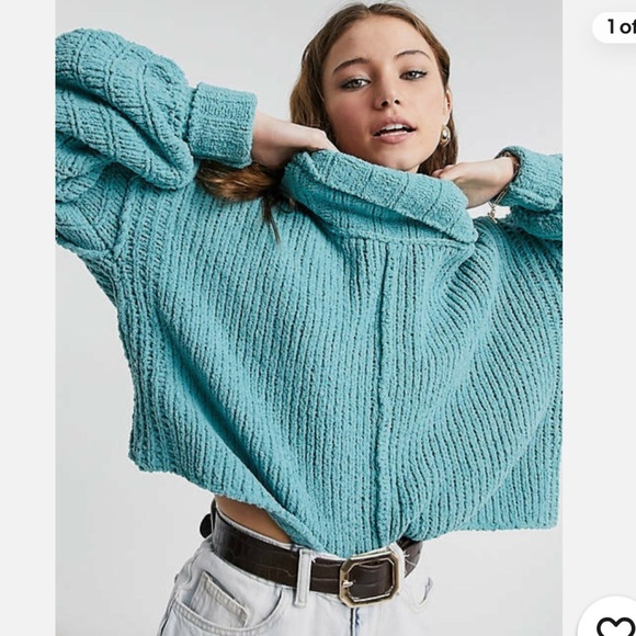 Free People Sweaters - Free People Be Yours Pullover Sweater Emerald Aura Size Small